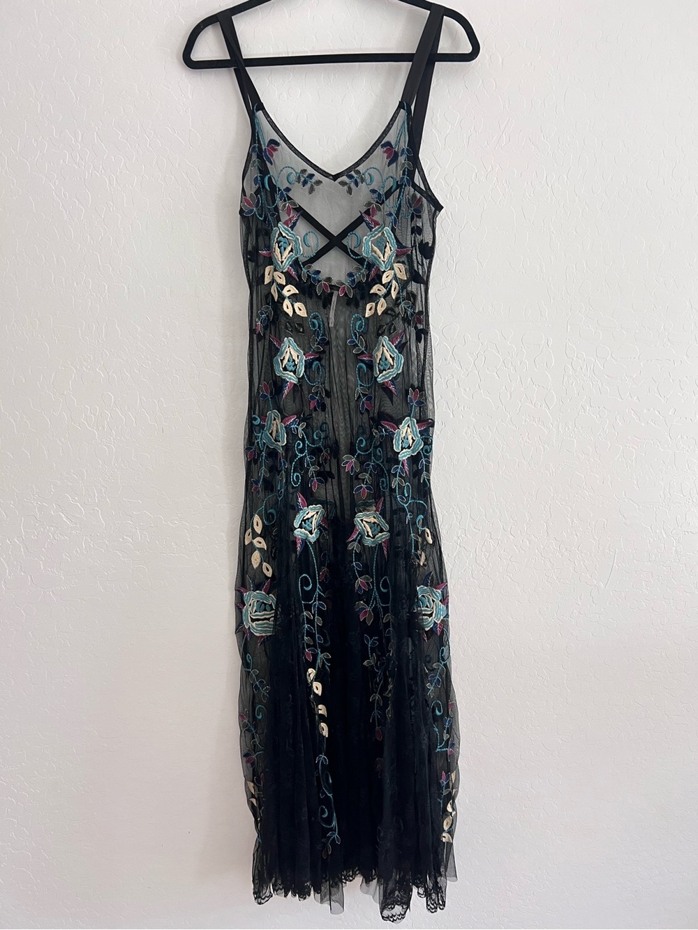 NWOT Free People Embroidered Boquet Maxi Slip - Picture 9 of 13